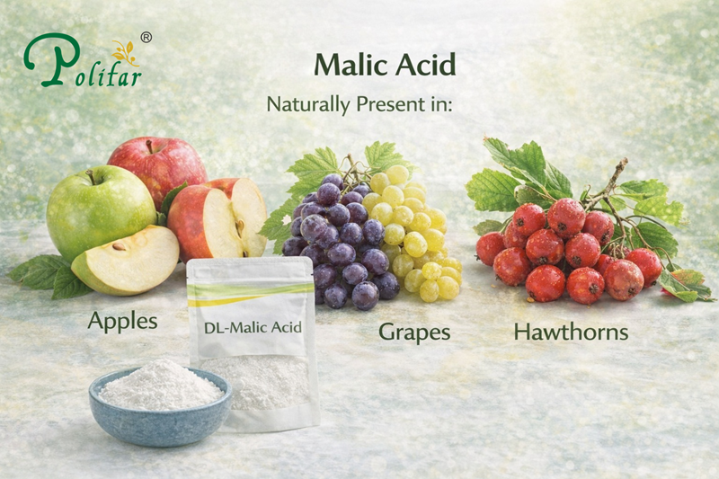 Sources of malic acid Nguồn axit malic