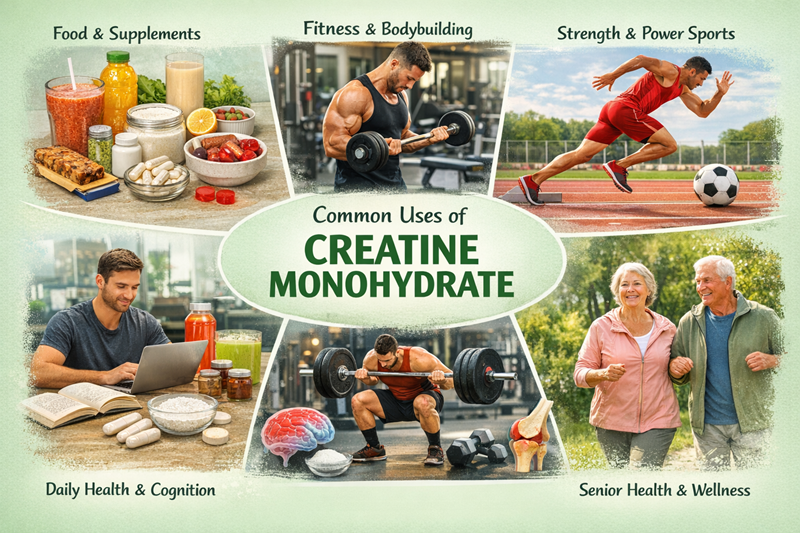 Creatine Monohydrate Application Ứng dụng Creatine Monohydrate