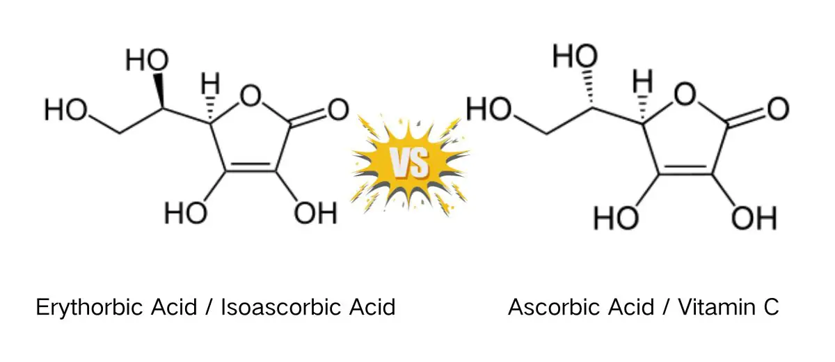 Erythorbic Acid VS Ascorbic Acid Axit Erythorbic VS Axit Ascorbic