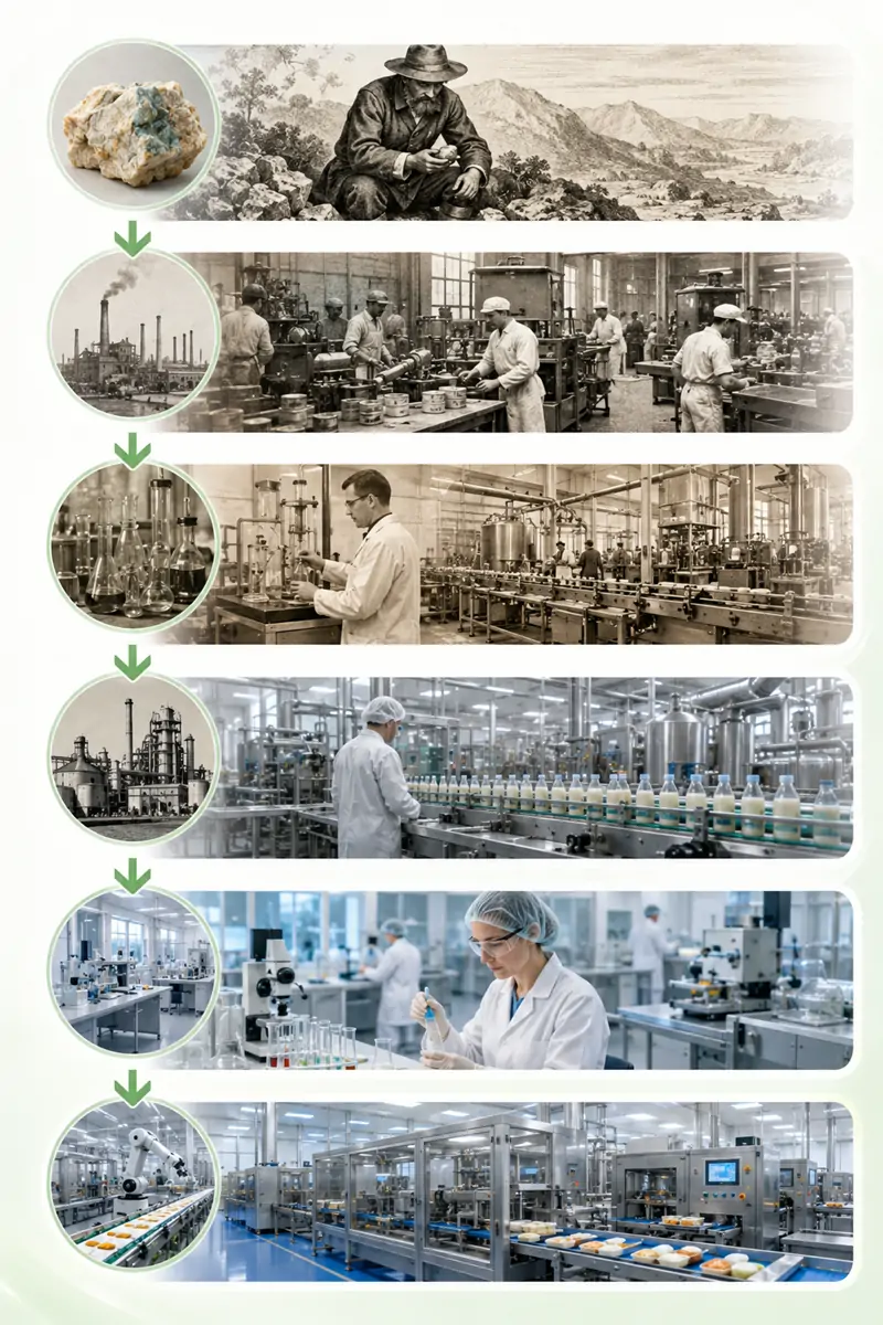 The history of phosphate development Lịch sử phát triển phốt phát