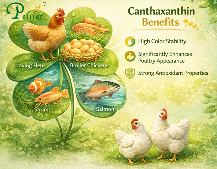 Tại sao Canthaxanthin lại quan trọng trong phụ gia thức ăn chăn nuôi?