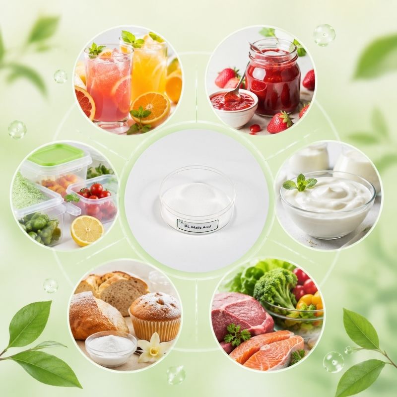 Thực phẩm số lượng lớn Lớp E296 DL Axit Malic L Bột Axit Malic